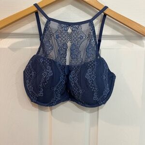 Adore Me push up bra / bralette black blue 32D